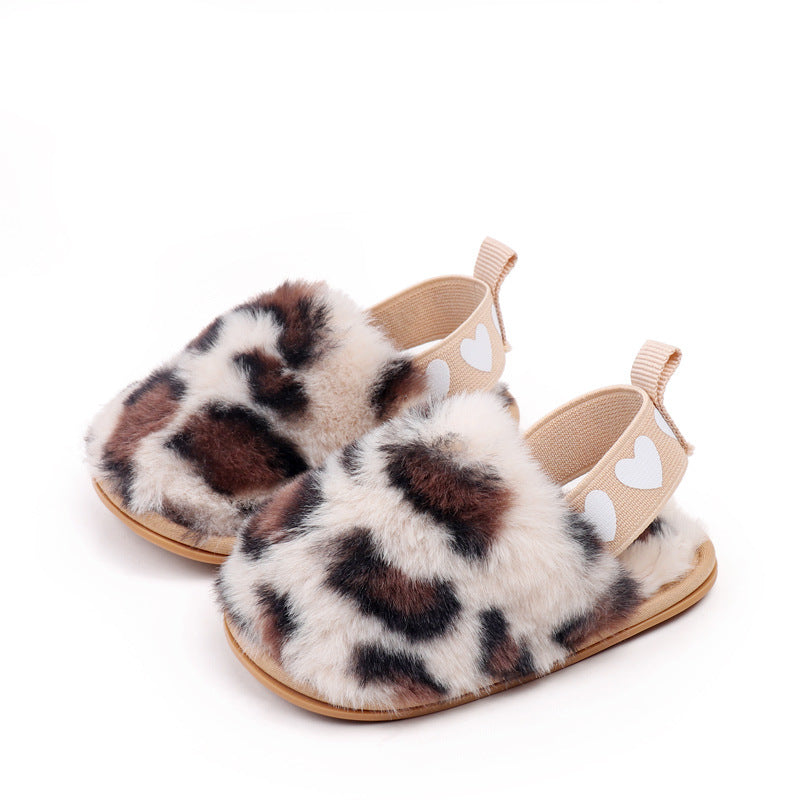 Scarpine da neonato leopardate