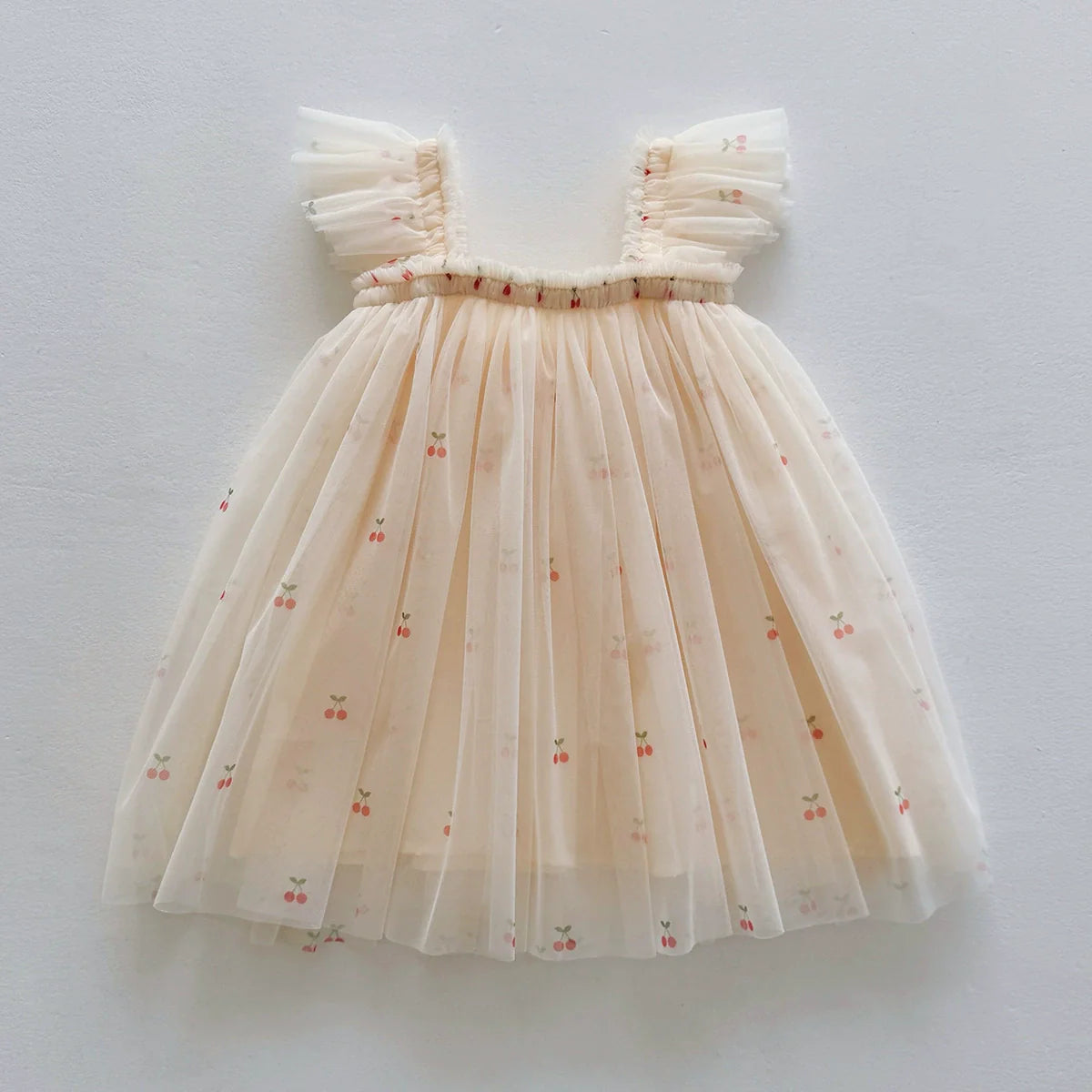 Children's Tulle Dress with Cherries