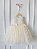 Children's Dress with Bows and Tulle