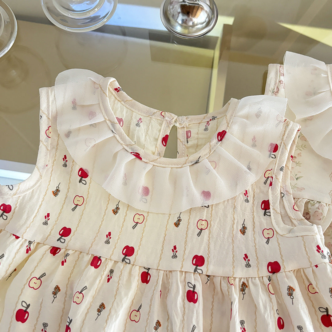 Girls' Summer Outfit with Prints