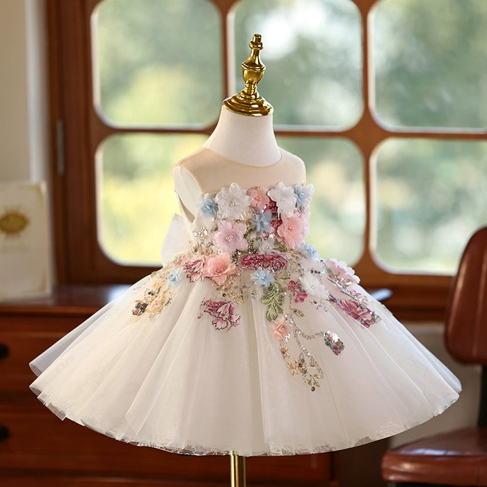 Flowers Children's Party Dress