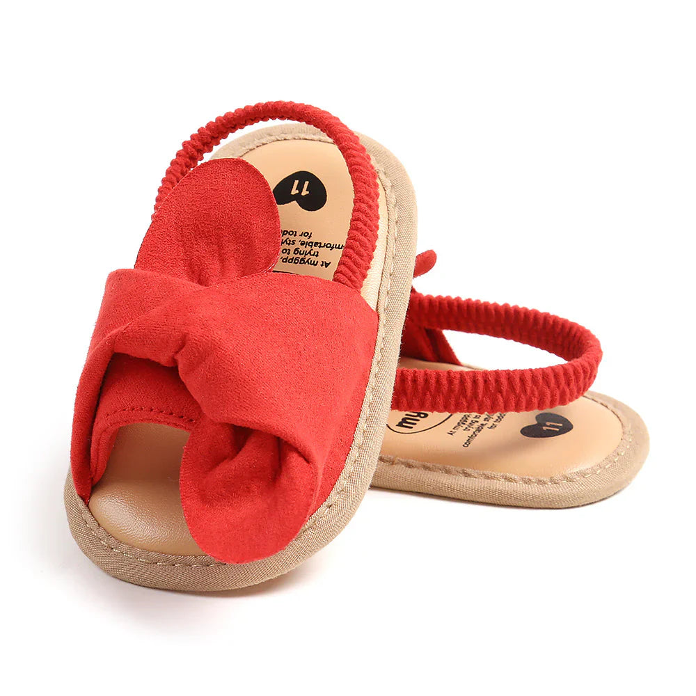 Sandali estivi con fiocco per bambina