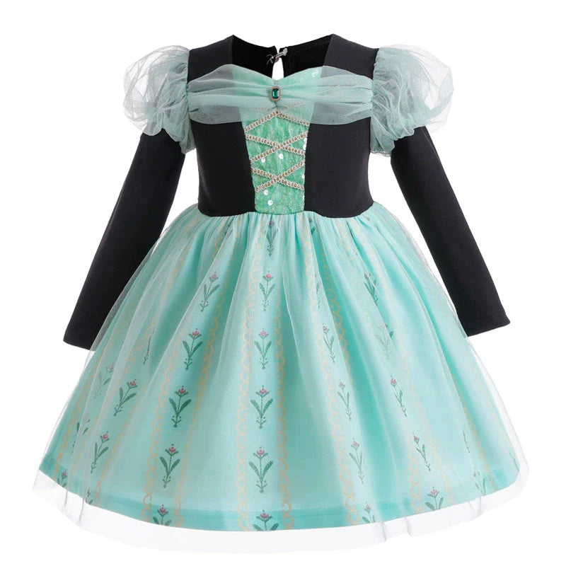 Party Dress with Sleeves and Sparkles