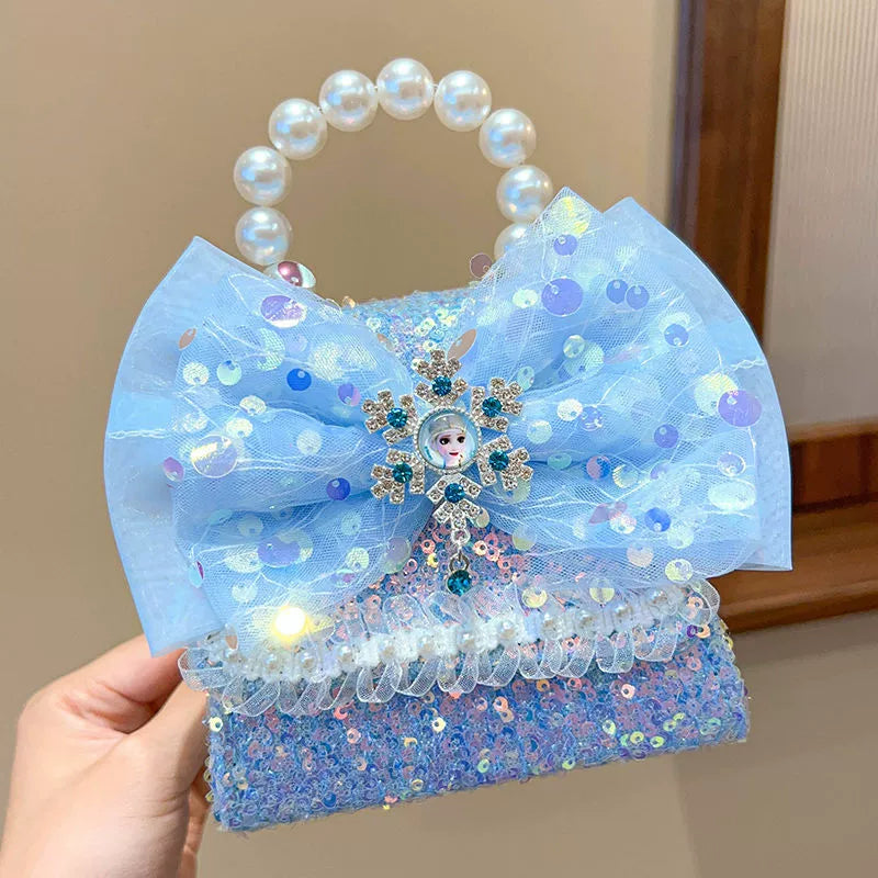 Children's Handbag with Pearl Strap