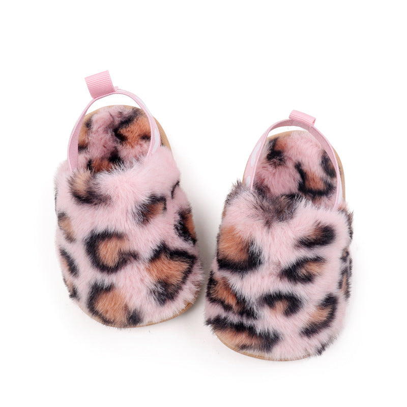 Scarpine da neonato leopardate