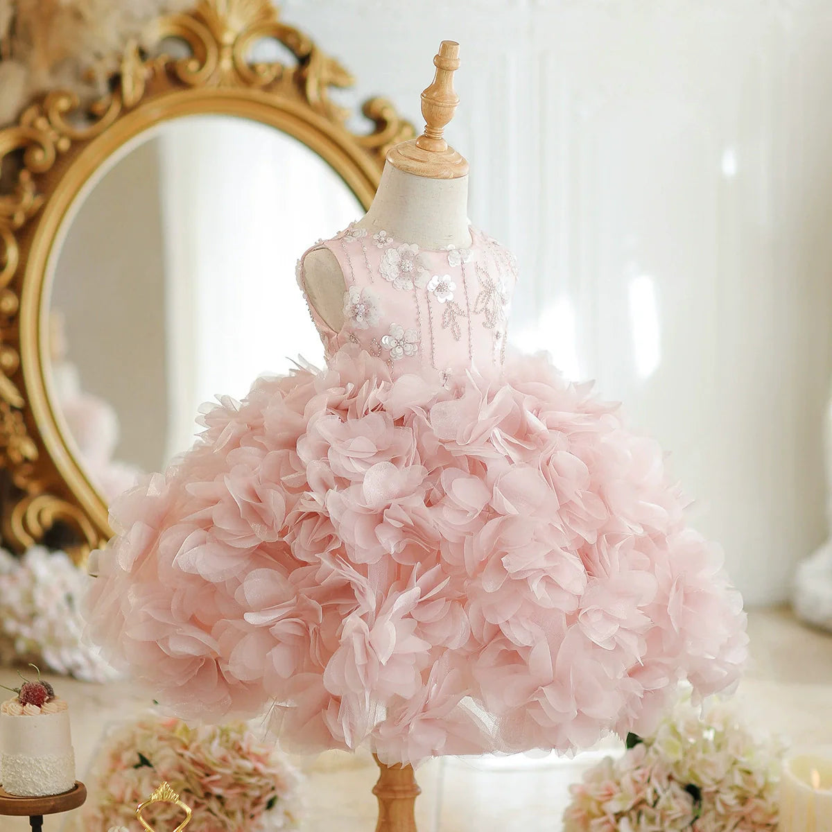 Floral Embroidered Party Dress