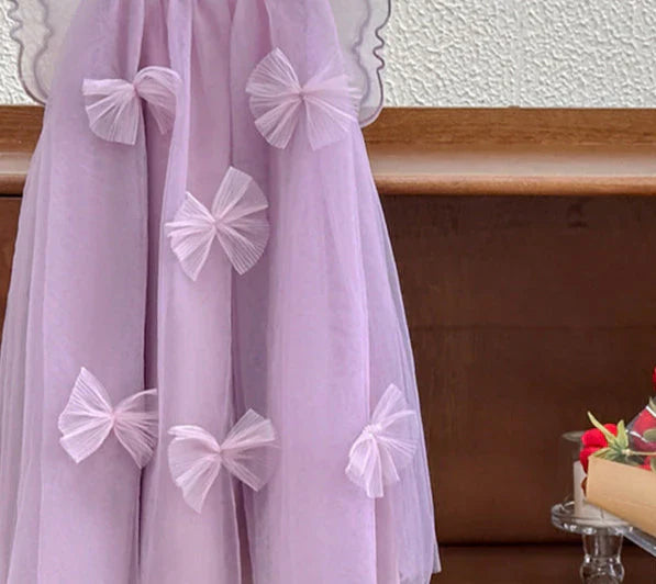 Children's Dress with Bows and Wings