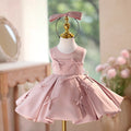 Pink Children's Dress with Bows