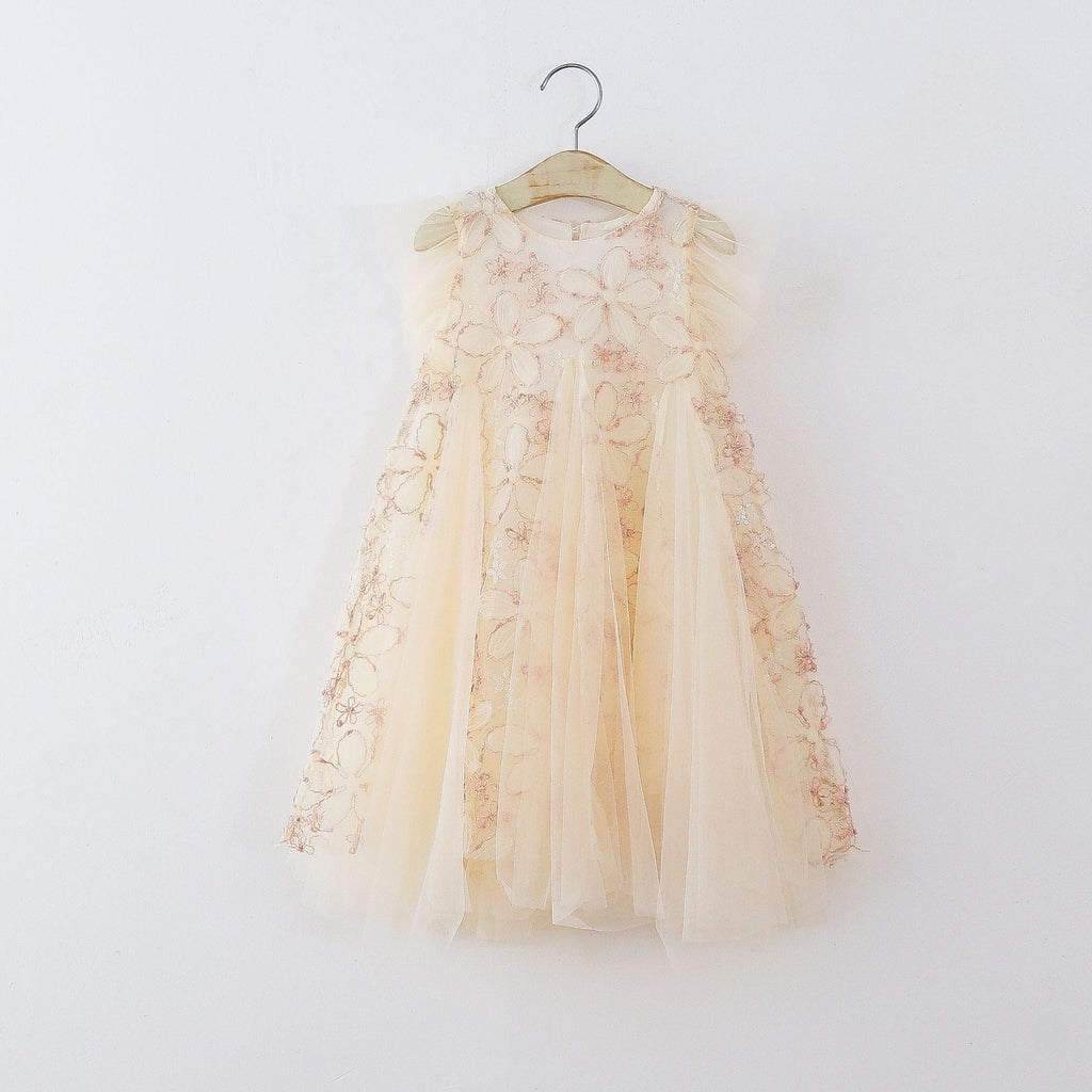 Children's Floral Tulle Dress