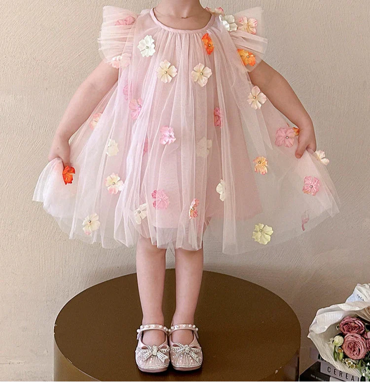 Children's Tulle Flower Dress