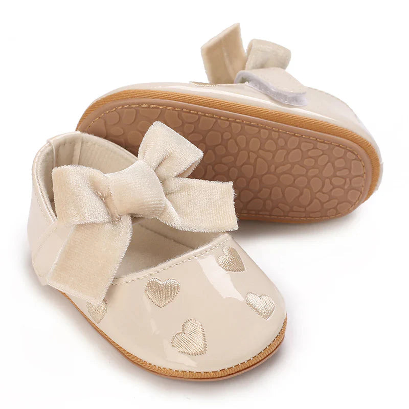 Children's Shoes with Hearts Bow
