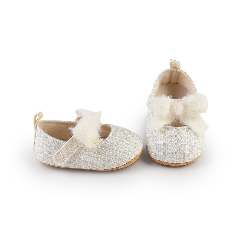Children's Tweed Bow Shoe