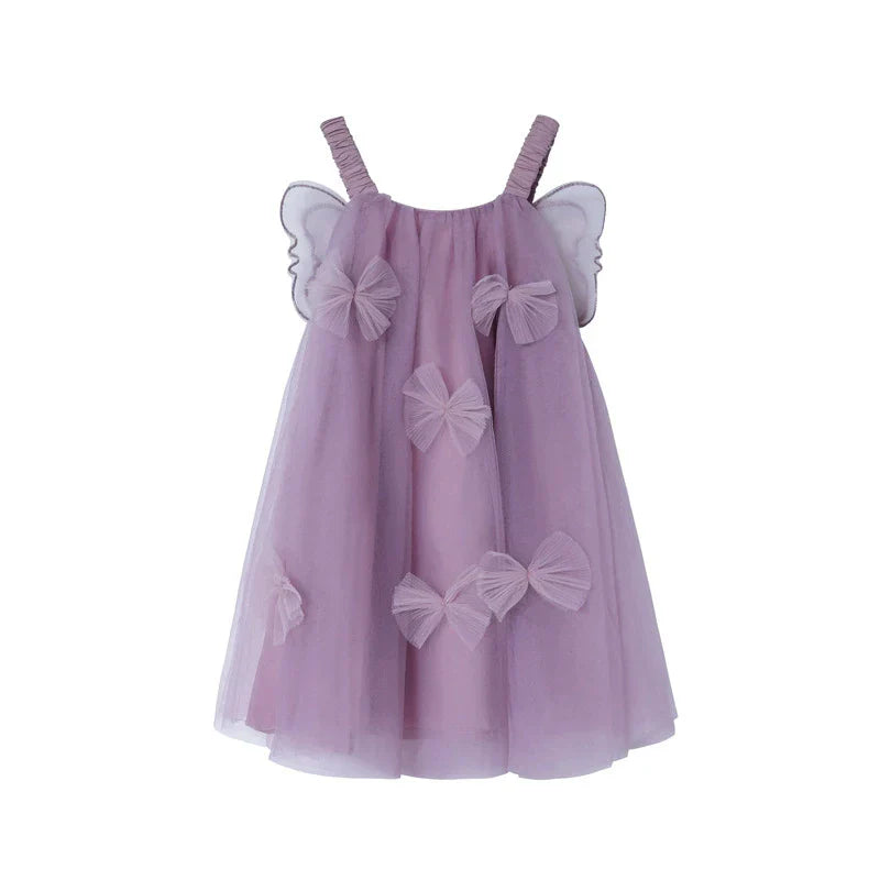 Children's Dress with Bows and Wings