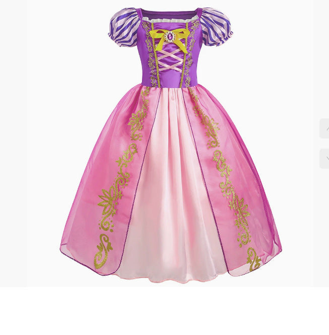 Pink Party Dress with Accessories