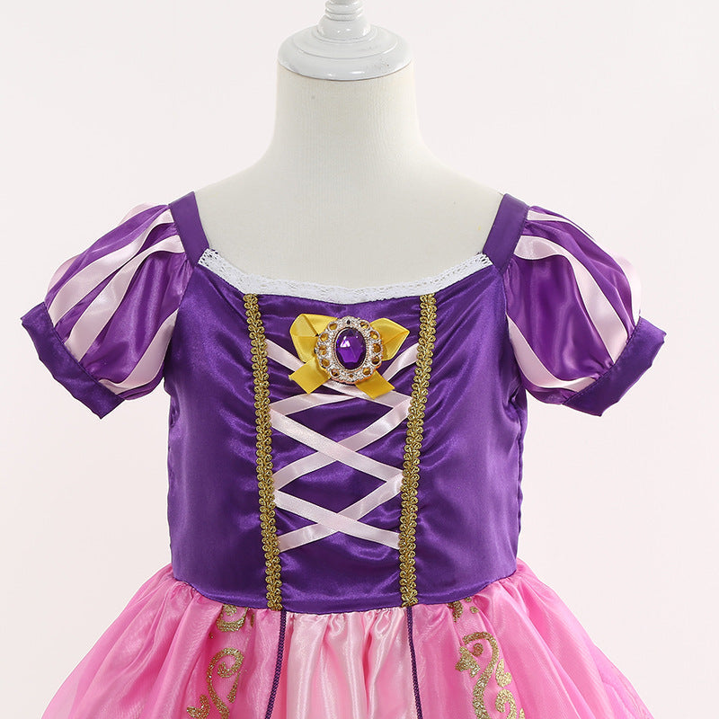 Pink Party Dress with Accessories