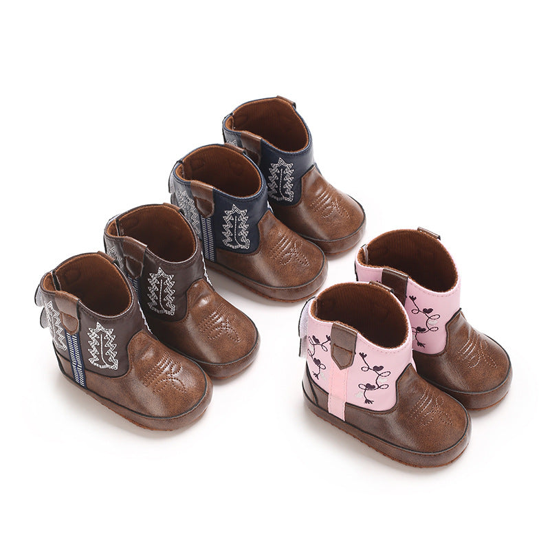 Leather girl boots