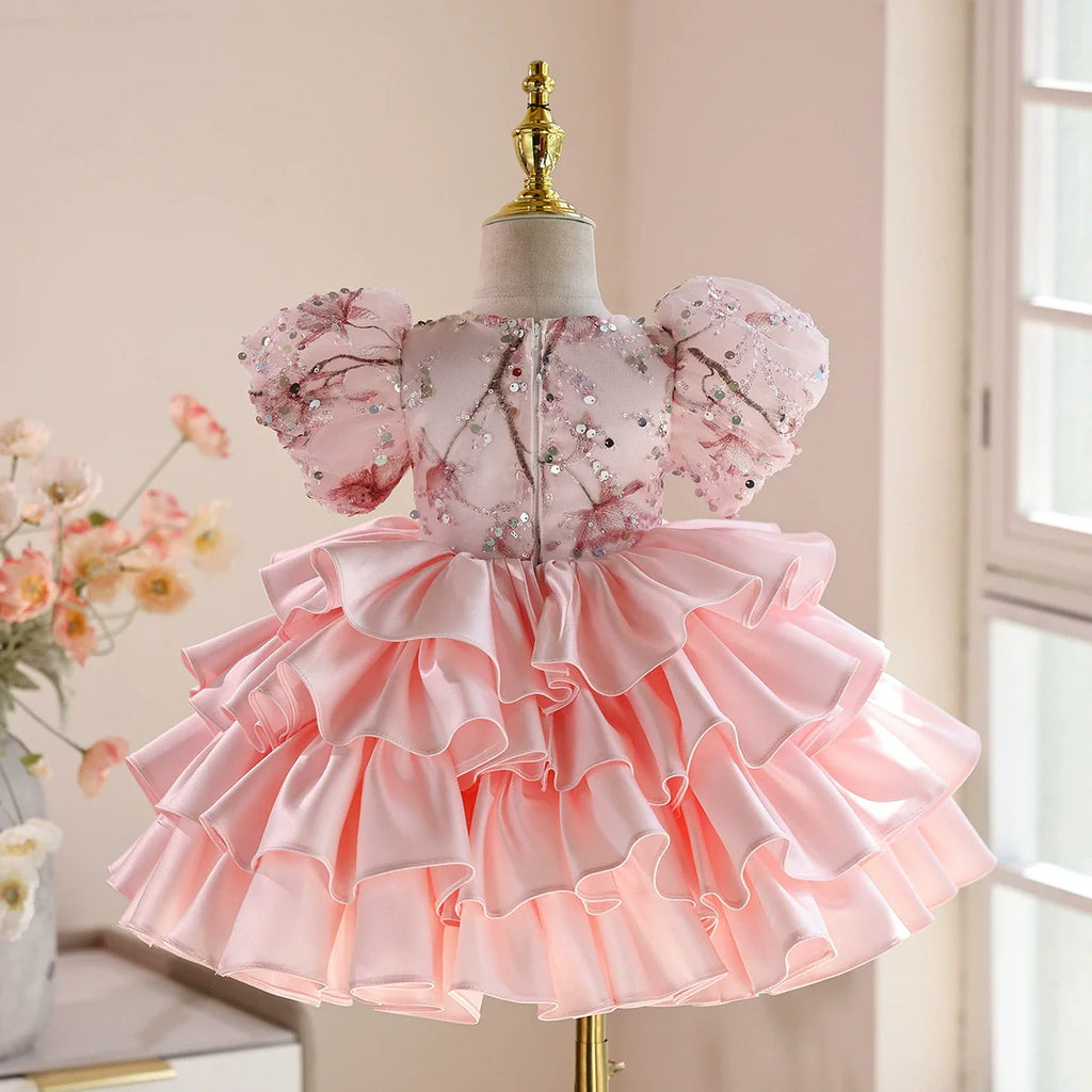 Puffy Sparkly Layered Party Dress