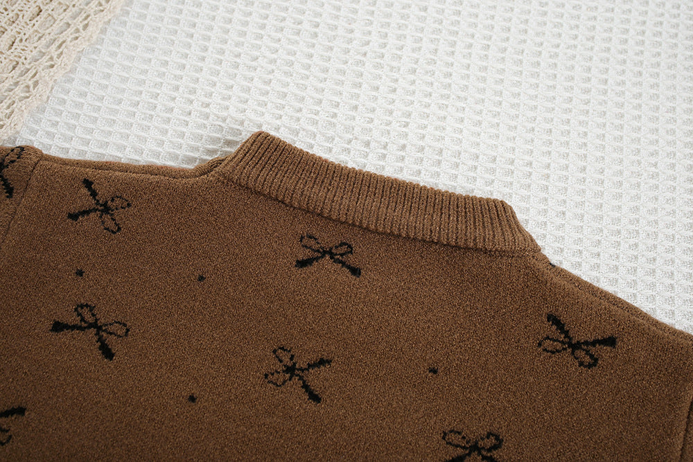 Children's Knitted Set with Bows