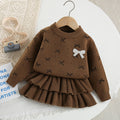 Children's Knitted Set with Bows