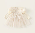 Children's Dress with Flowers and Bow