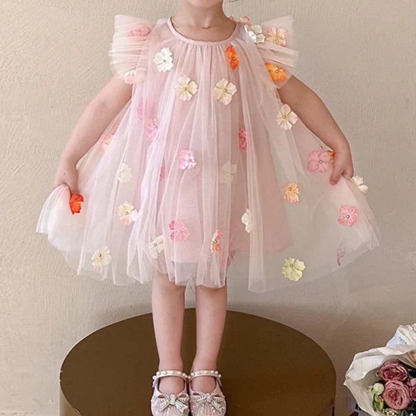 Children's Tulle Flower Dress