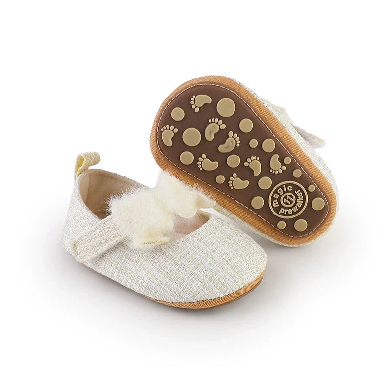 Children's Tweed Bow Shoe