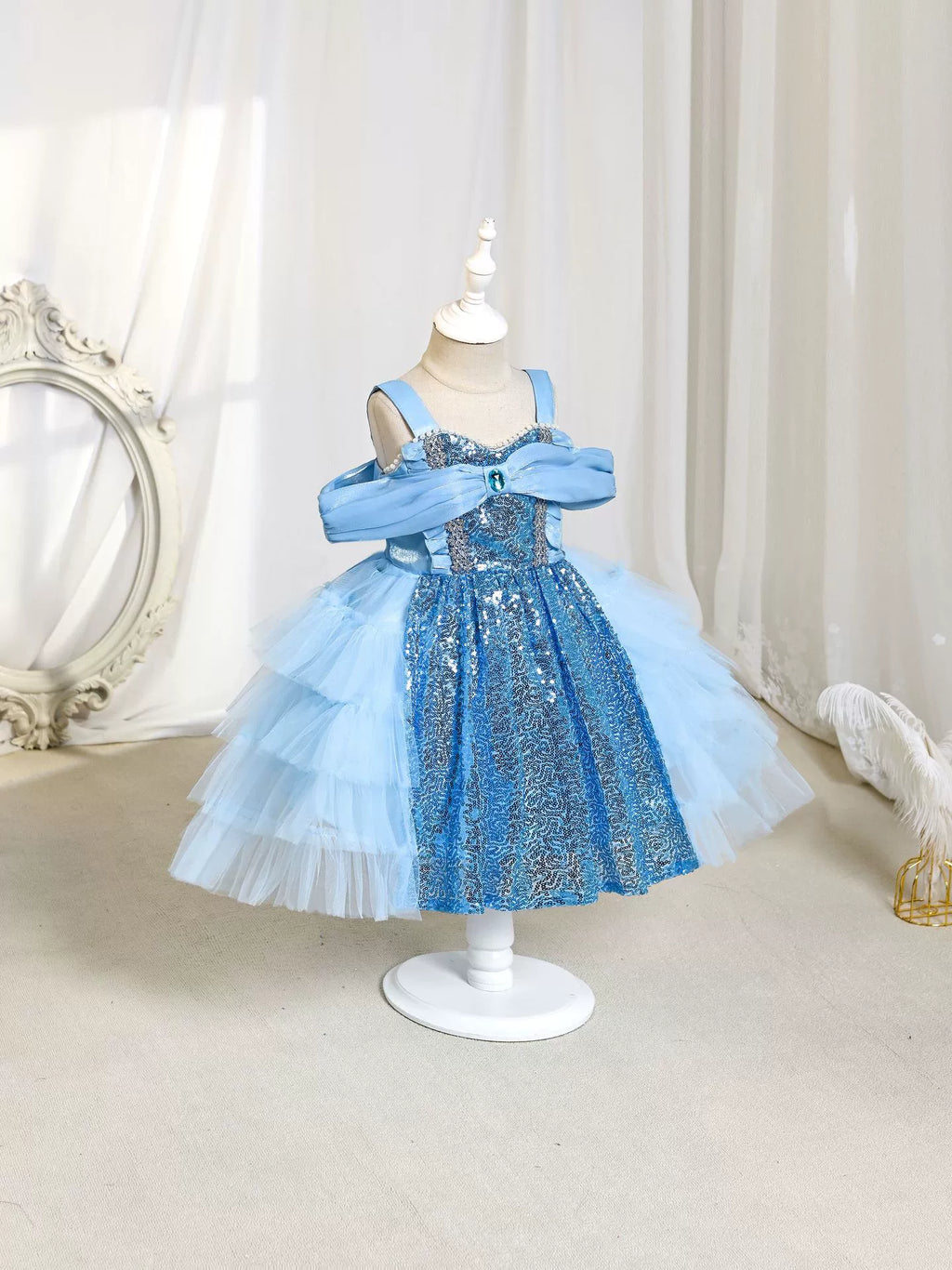 Bright Blue Children's Dress