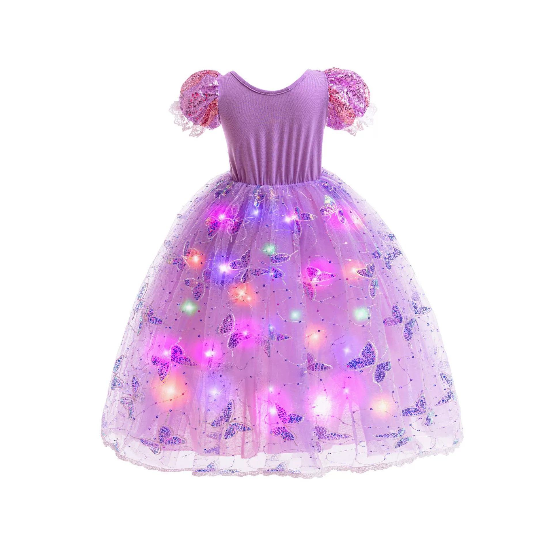 Sparkly Purple Party Dress + Accessories