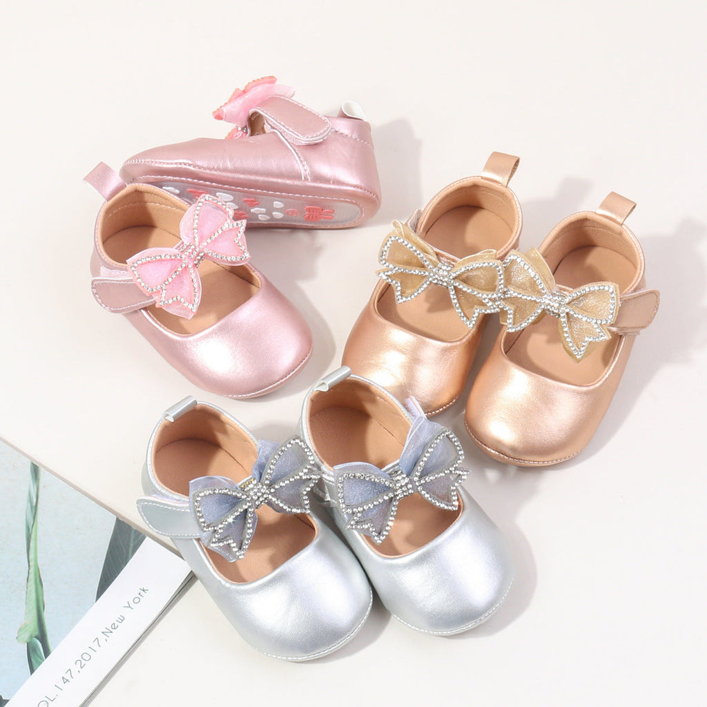 Scarpa stringata lucida per bambini