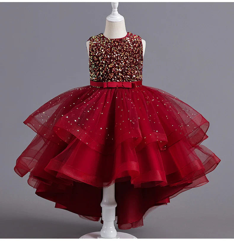 Shiny Layered Children's Dress