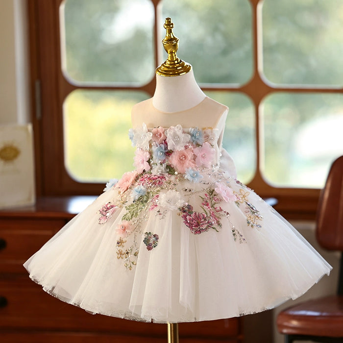 Flowers Children's Party Dress