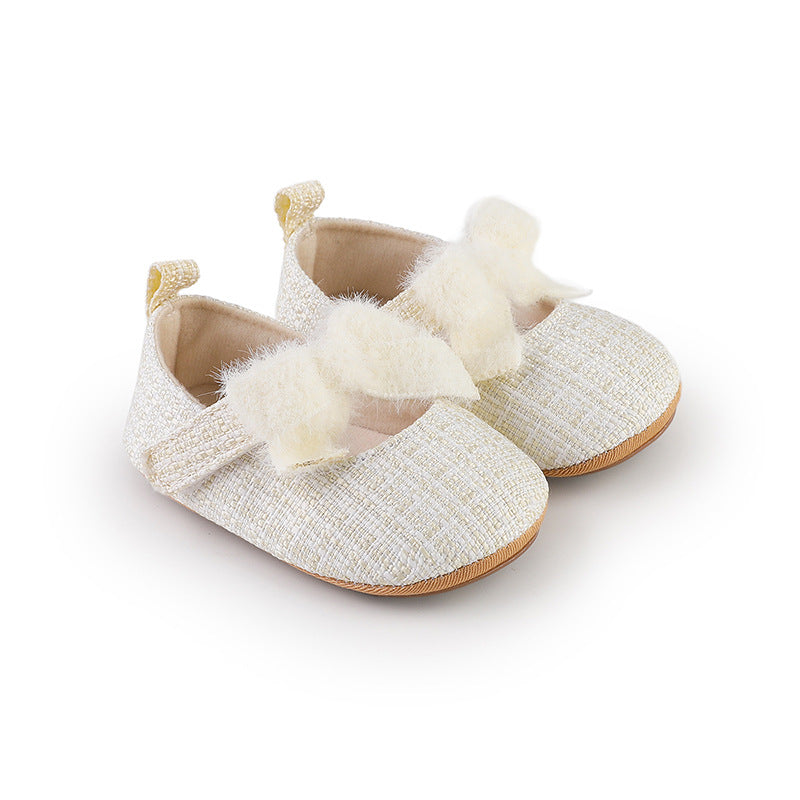 Children's Tweed Bow Shoe
