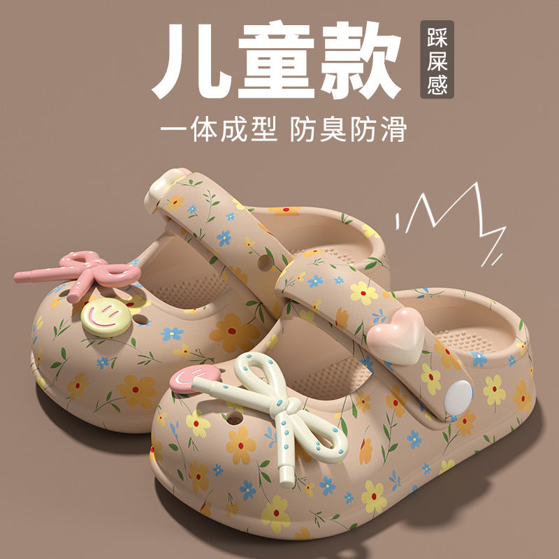 bow flower Children's Shoes for Girls