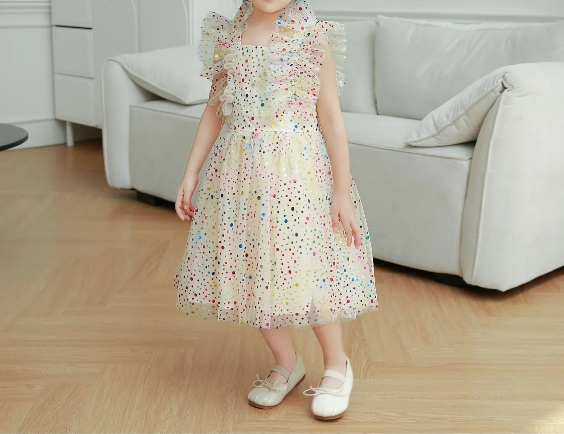 Children's Polka Dot Tulle Dress