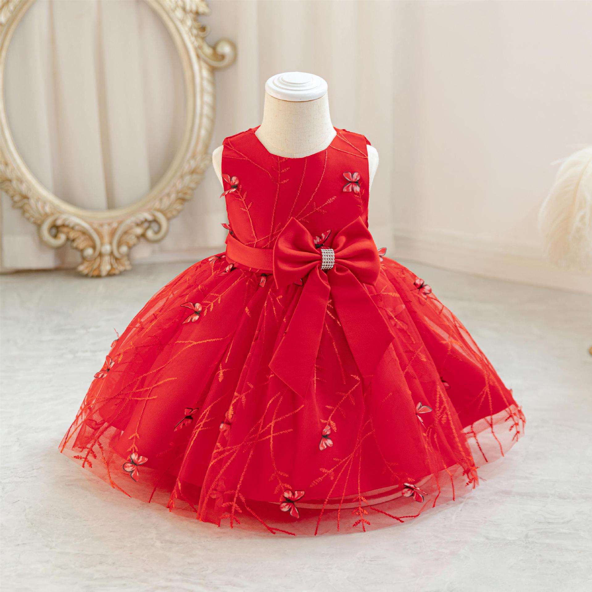 Butterfly Bow Party Dress