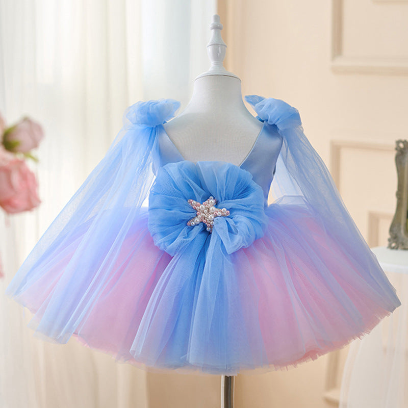 Sparkling Pink and Blue Dress
