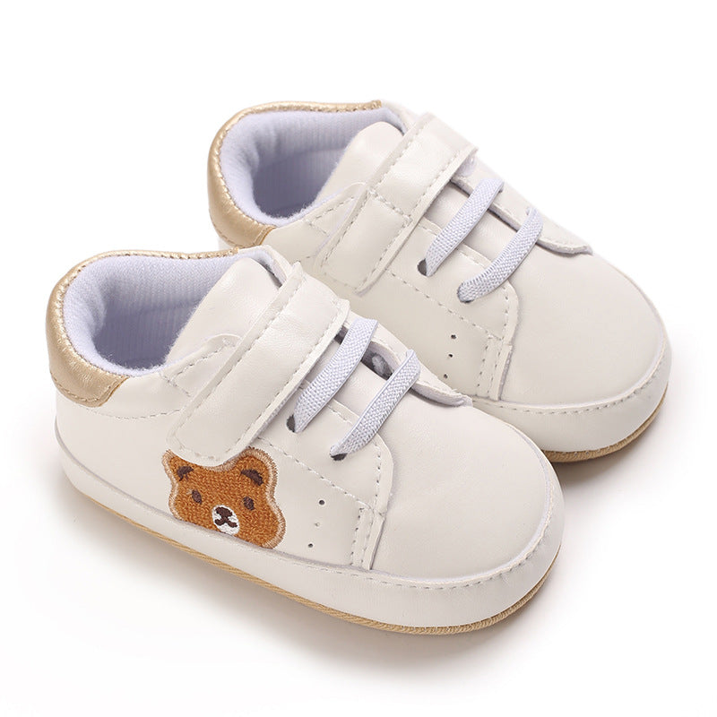 Scarpe da ginnastica per neonati e bambini con orsetto, ballerine primi passi