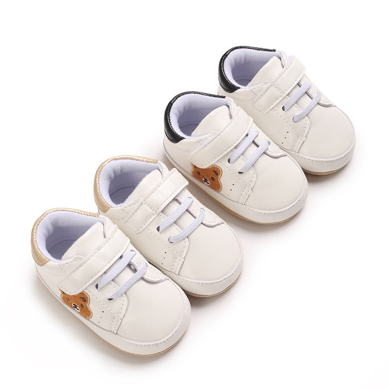 Scarpe da ginnastica per neonati e bambini con orsetto, ballerine primi passi