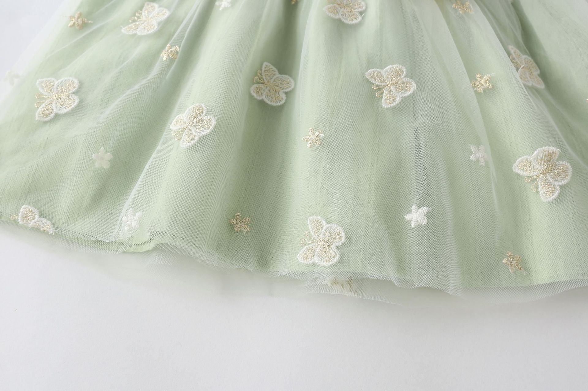 Children's Dress with Butterflies and Bow