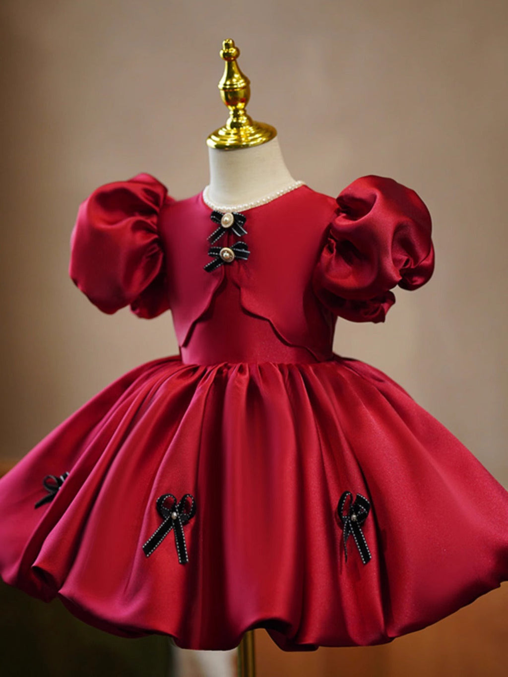 Children's Pearl Bow Dress