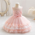 Children's Party Dress in Tulle Layers and Bow