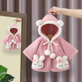 Children's Jacket with Bunny Pom-Poms