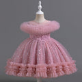 Tulle Little Stars and Flowers Children's Party Dress