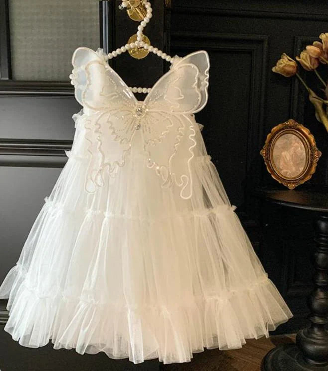 Shiny Wing Tulle Children's Dress