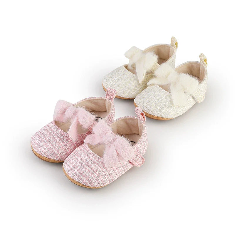 Children's Tweed Bow Shoe