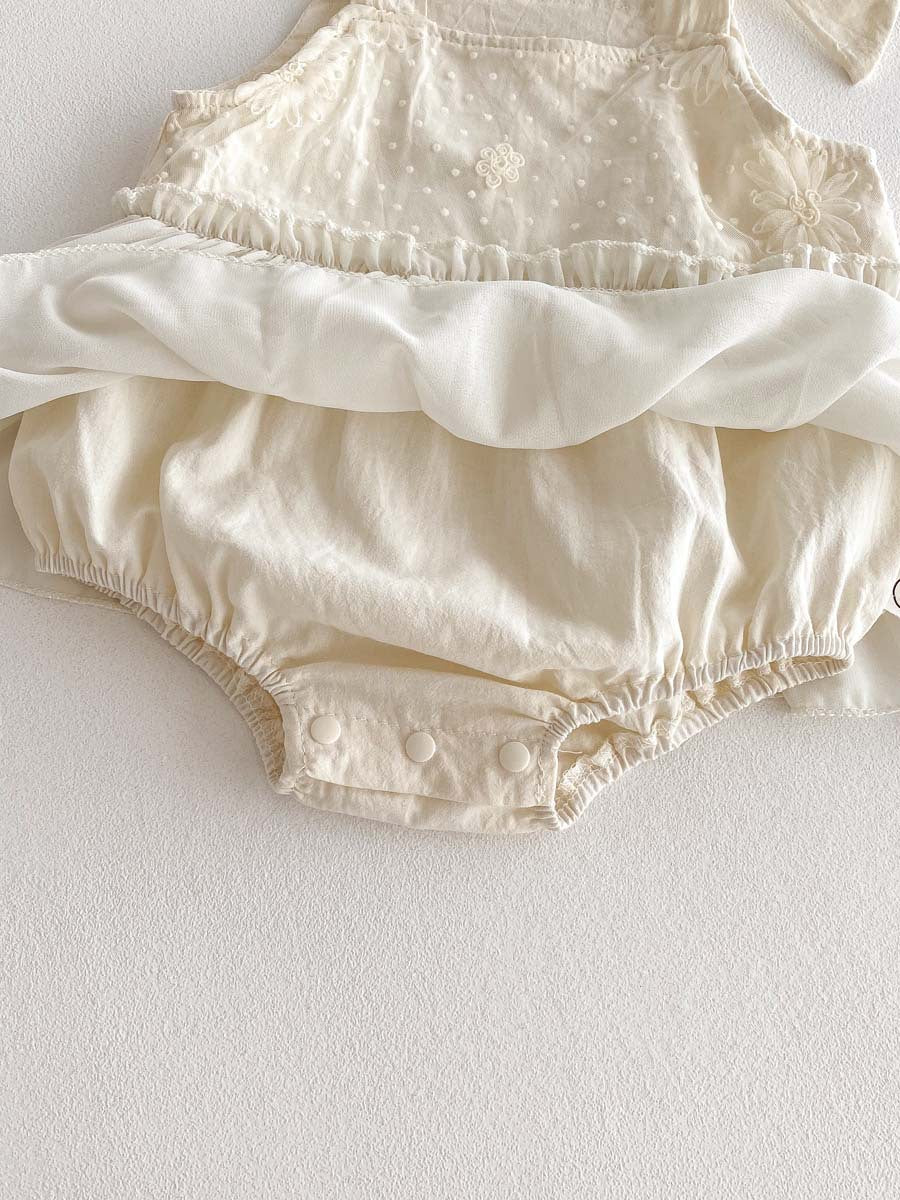 Baby Bodysuit with Floral Skirt