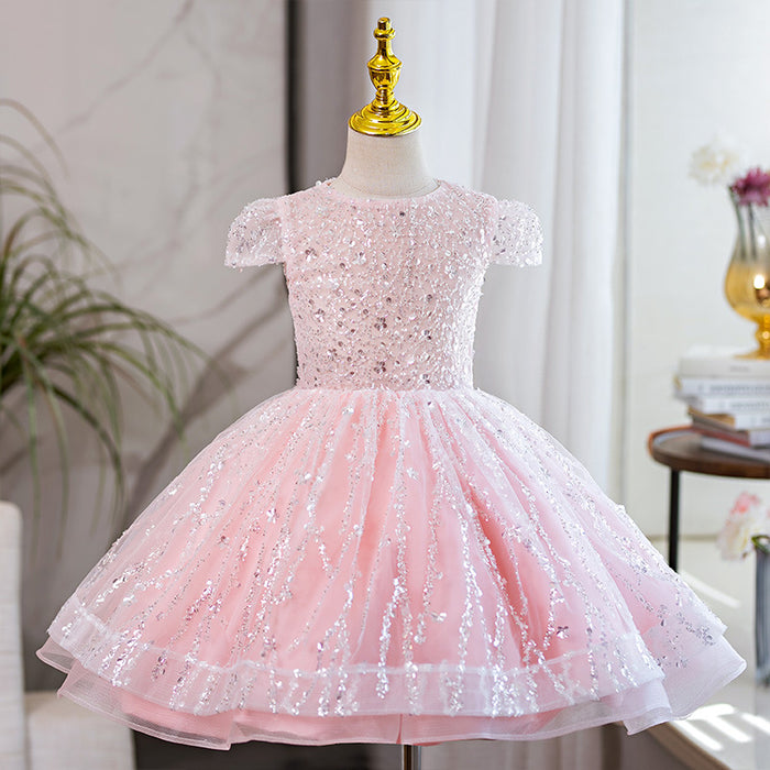 Bright Pink Children's Party Dress