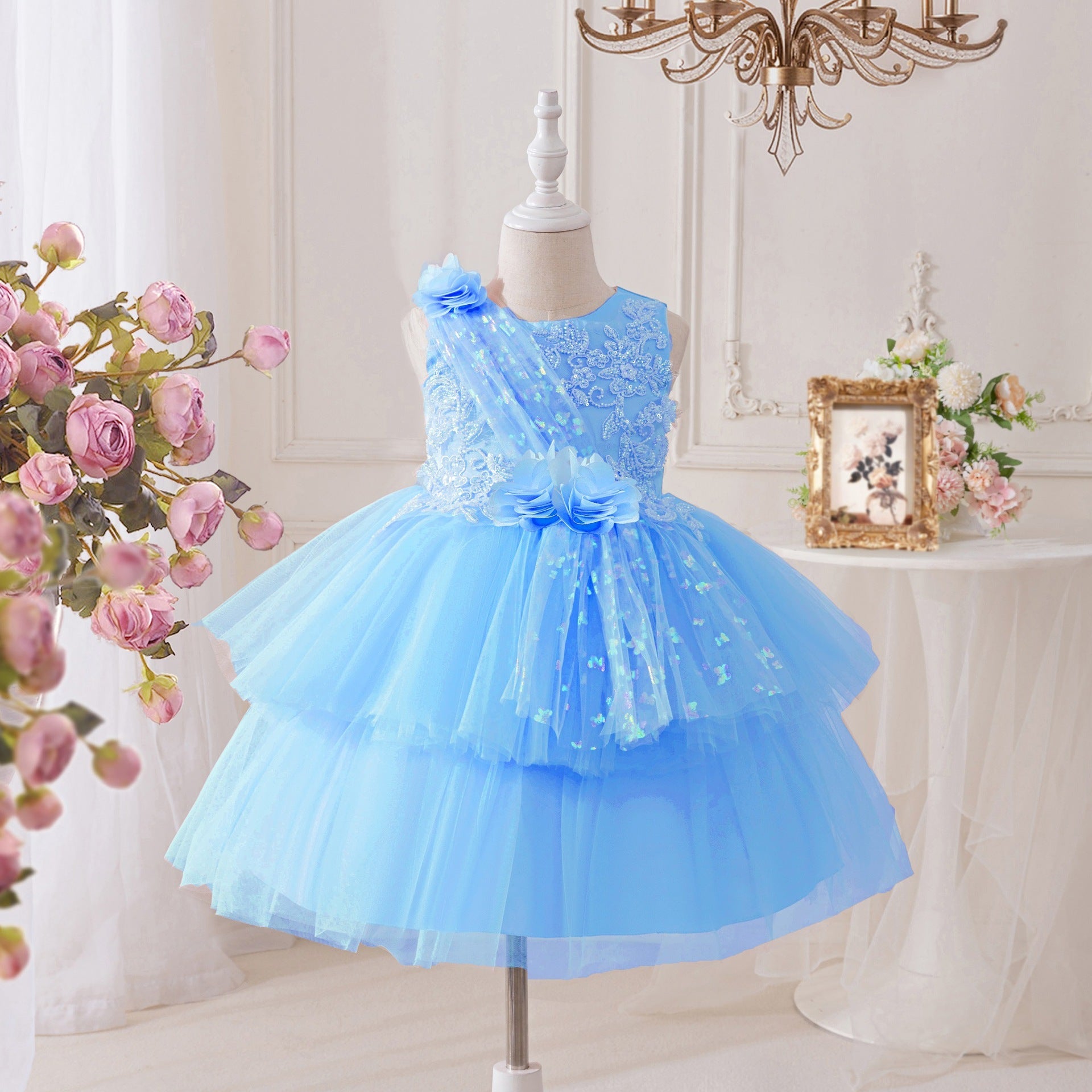 Tulle Flower Party Dress