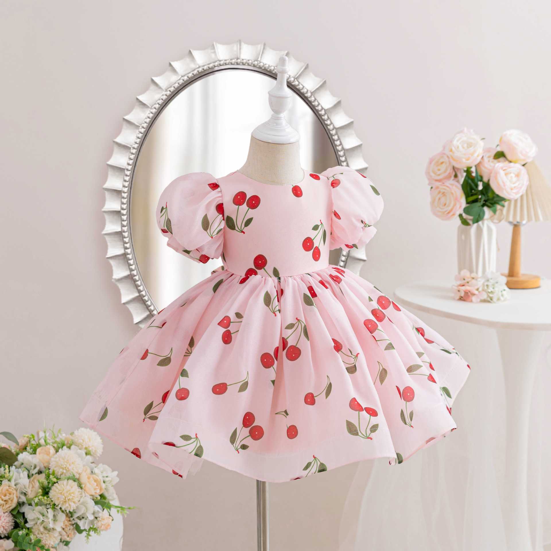 Girls' Party Dress Love/ Cherries/ Watermelon