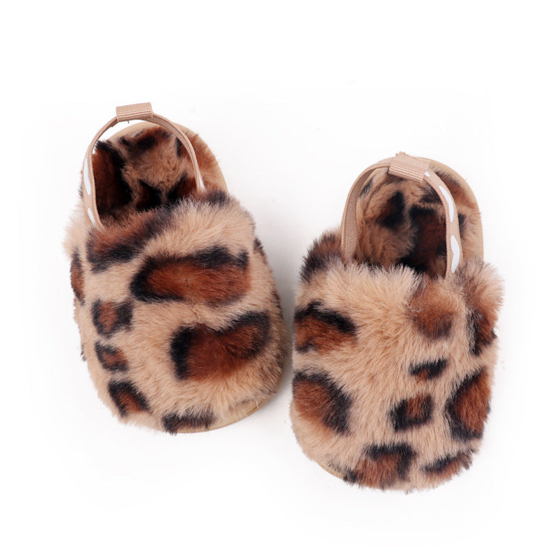 Scarpine da neonato leopardate